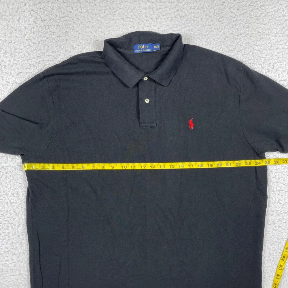 Polo Ralph Lauren Polo Shirt Mens XXL Black Red Pony Classic Preppy Old Money